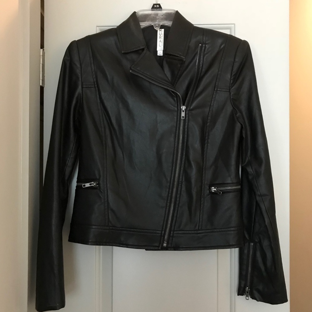 Mural Vegan Leather Jacket